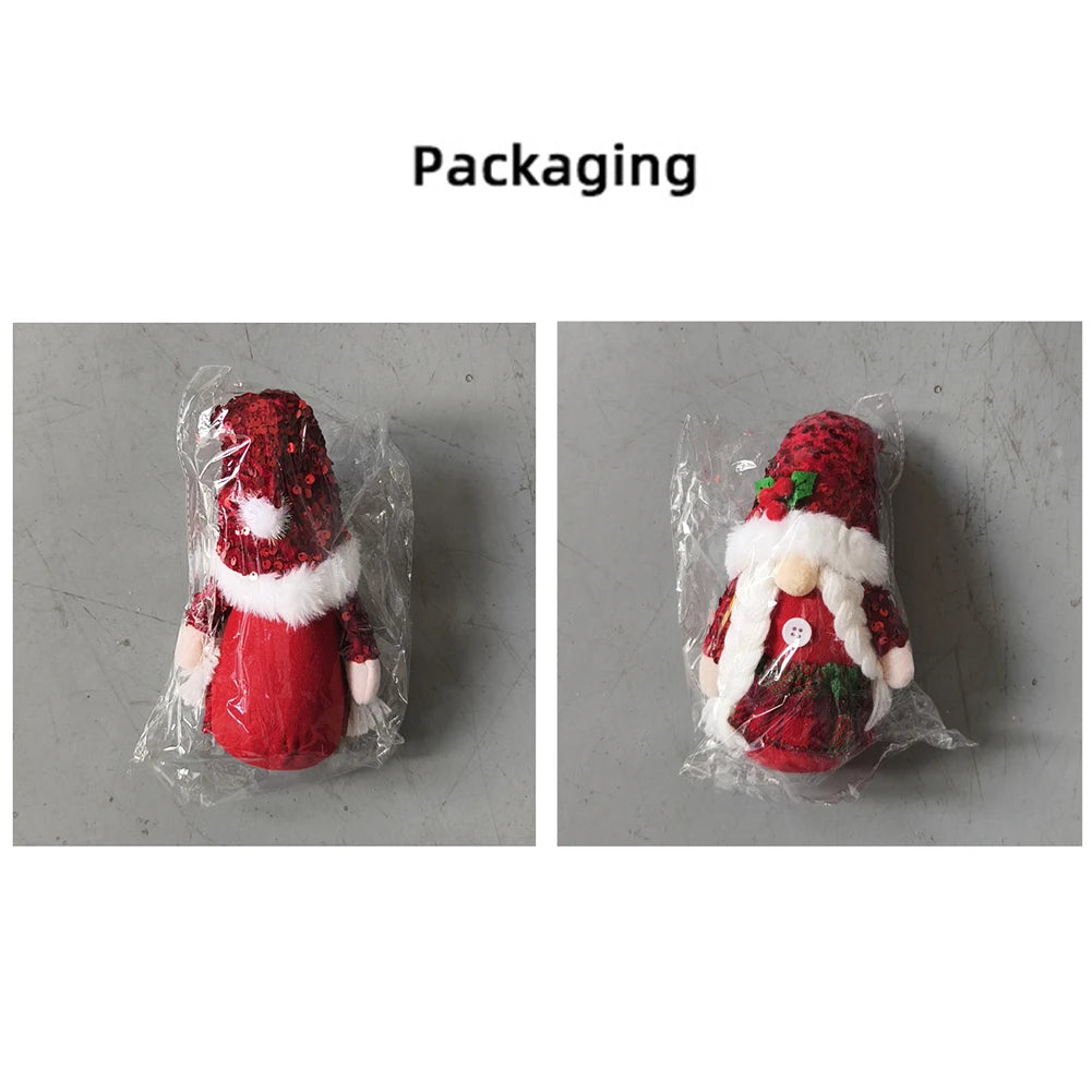 Festive Red Sequin Gnome Hat Ornament - Image 20