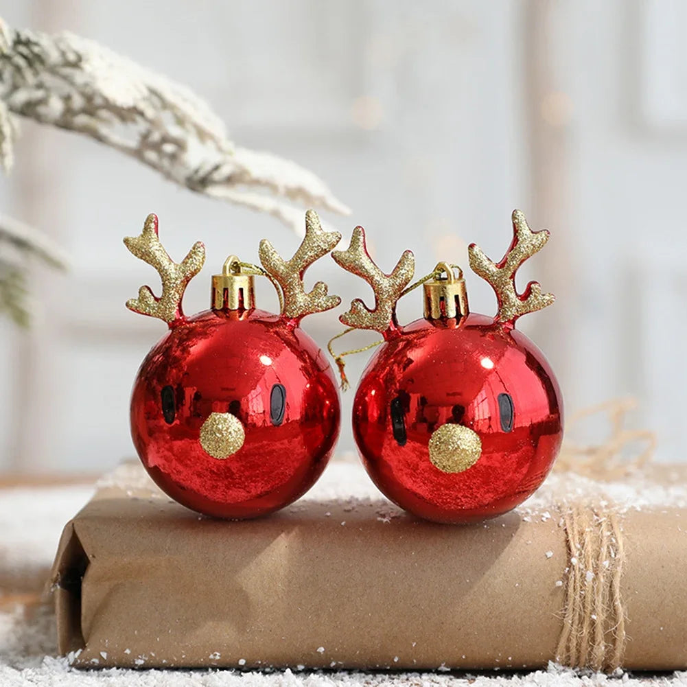 Charming Elk Christmas Baubles for Tree Decor - Image 3