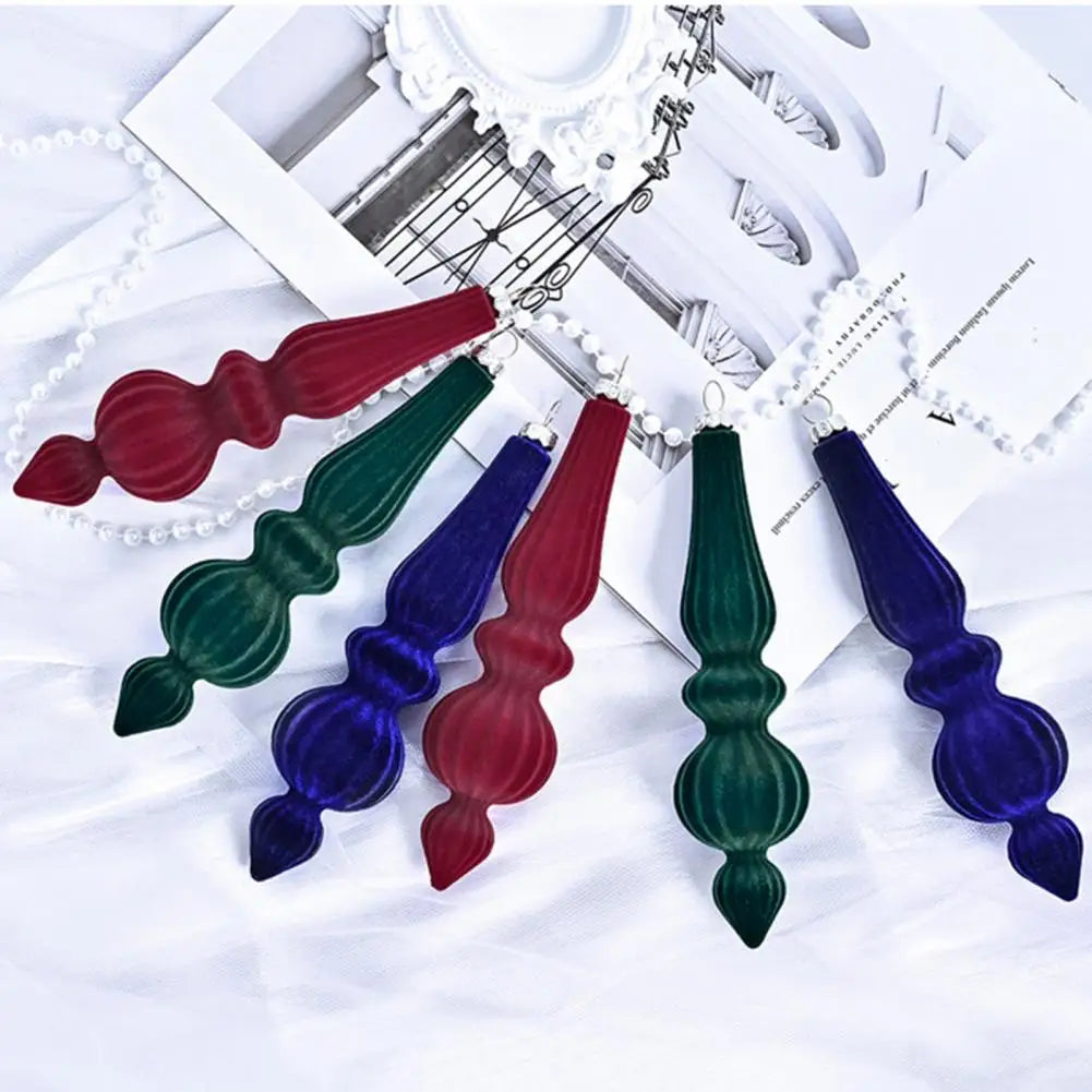 Elegant Flocked Shatterproof Christmas Ball Ornaments - Image 3