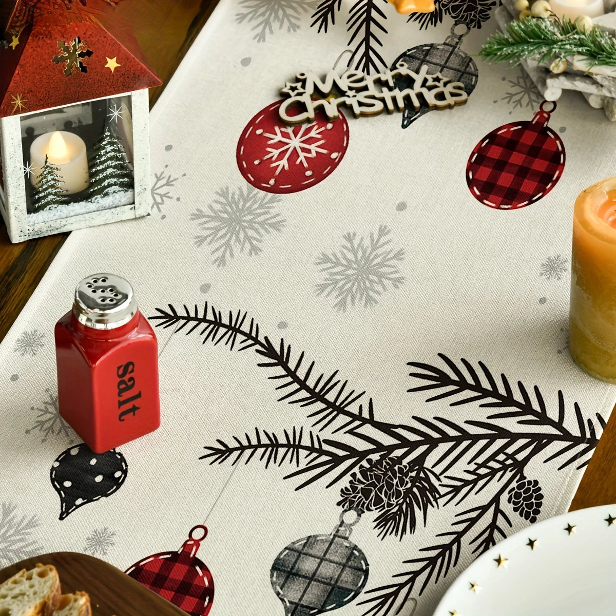 Buffalo Plaid Christmas Table Runner for Festive Decor - Image 10