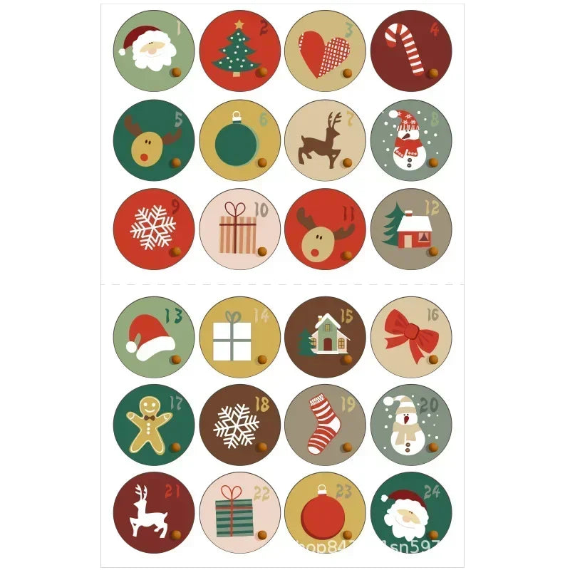 Festive DIY Advent Calendar Number Stickers - Image 11