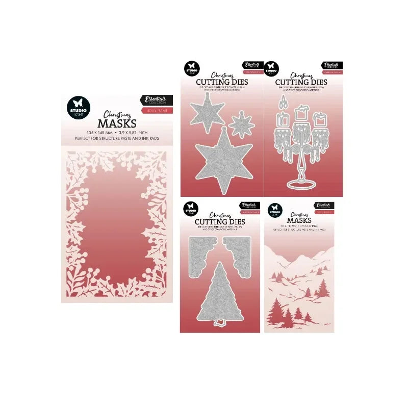 Festive Poinsettia Metal Cutting Dies for Christmas Crafts - Image 12