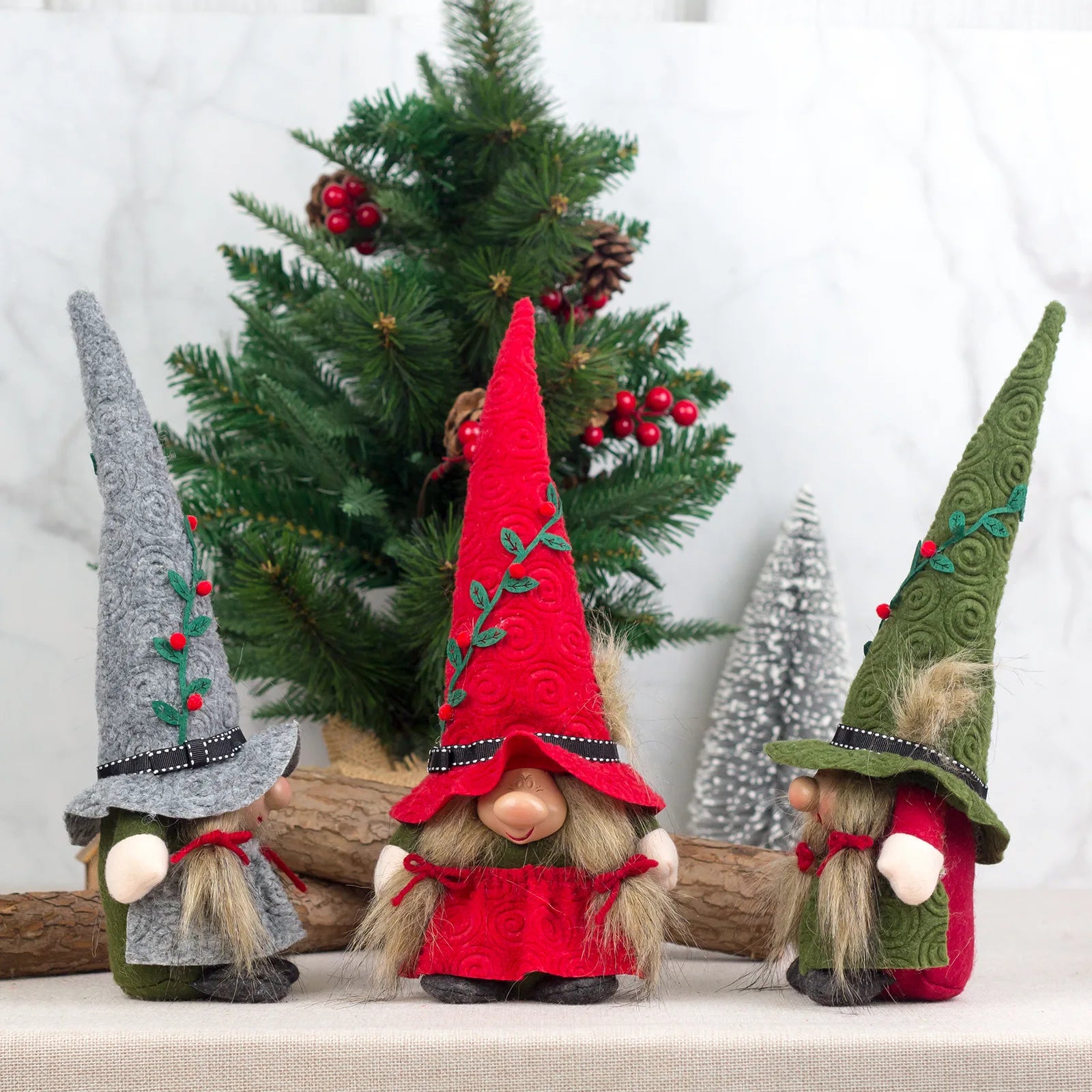Charming Gnome Doll Ornament for Christmas Tables - Image 13