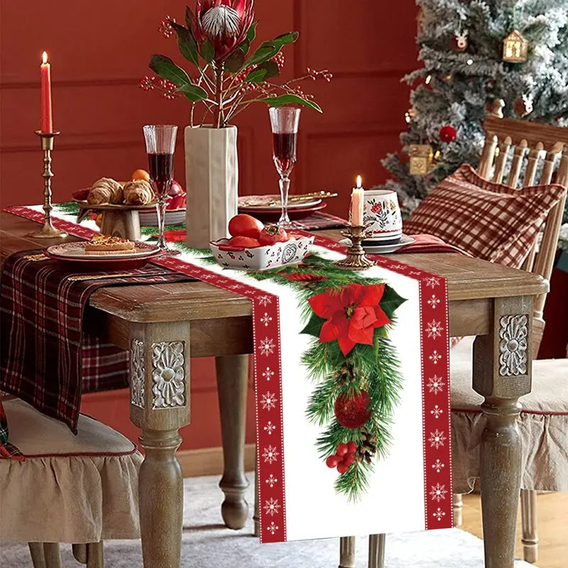 Festive Christmas Table Runner for Holiday Cheer - Image 29