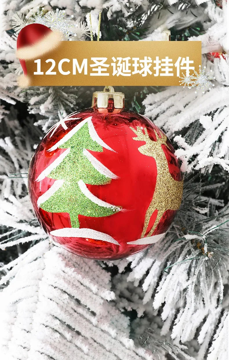 Vibrant 12CM Multicolor Christmas Ball Ornaments - Image 8