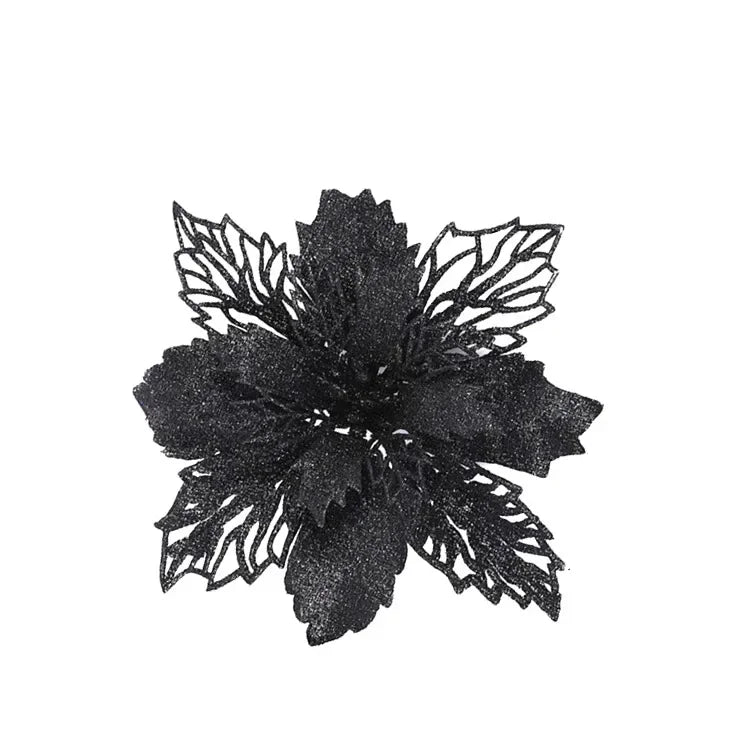 Glittering Christmas Flower Tree Ornaments - 5/1pcs - Image 13