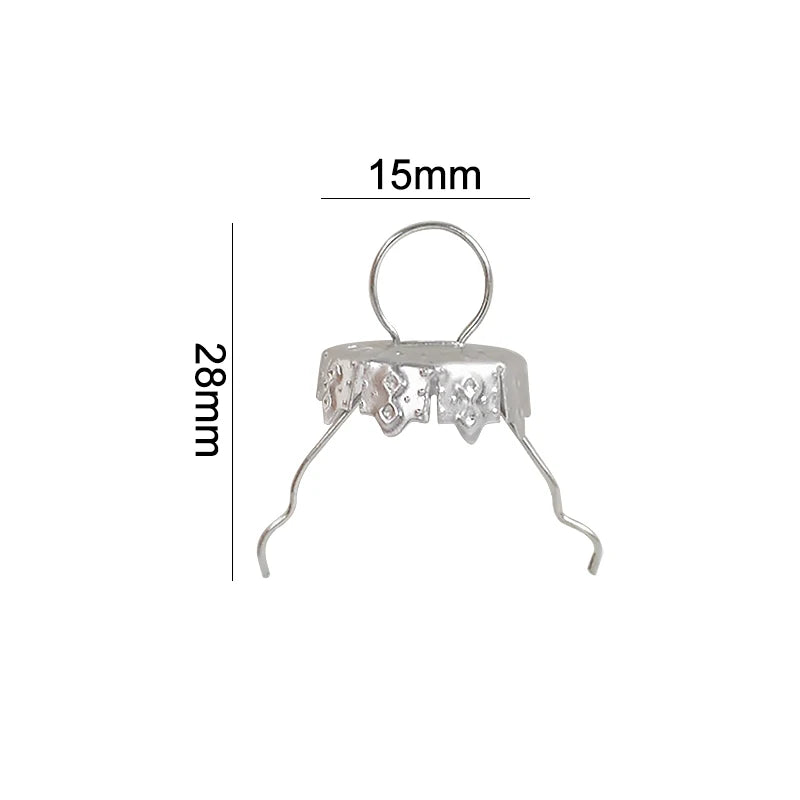 50pcs Removable Metal Christmas Ball Caps - Image 7