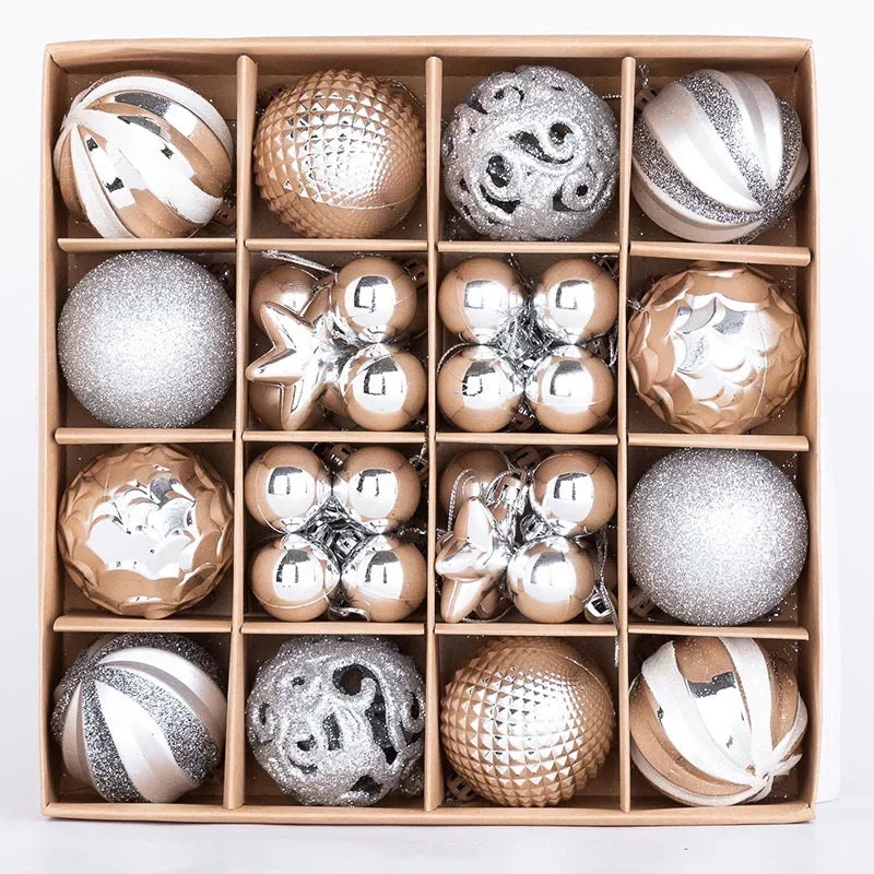 42-Piece Multicolor Christmas Ornaments Set - Image 17