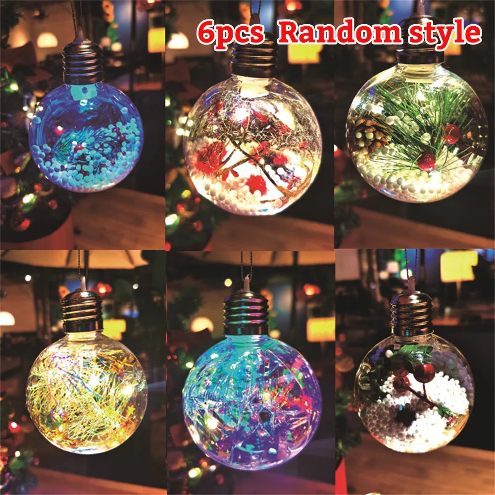 Elegant Transparent Ball Lights for Festive Holiday Decor - Image 2