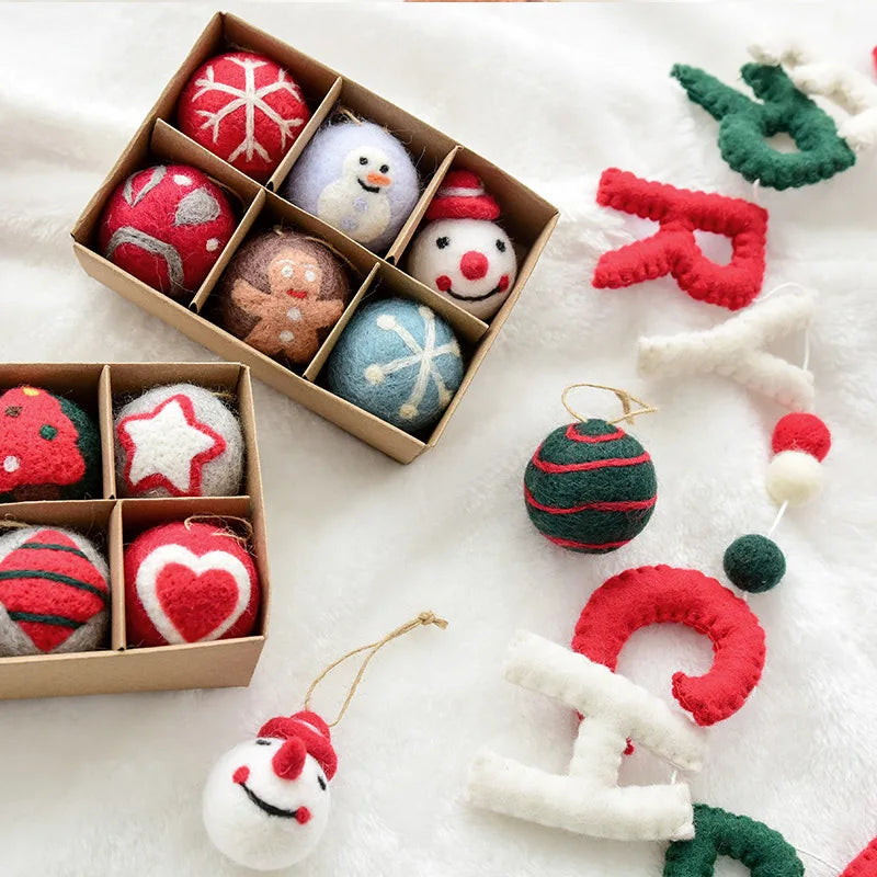 Festive Felt Wool Balls for Holiday Decor - Image 5