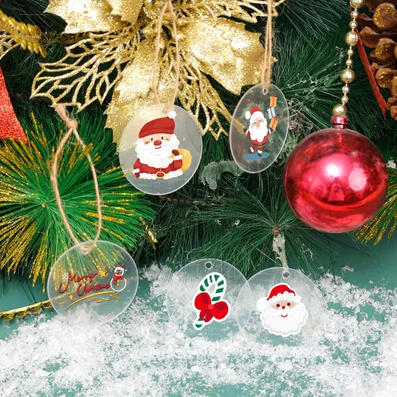 Clear Acrylic Discs for DIY Christmas Decor - Image 14