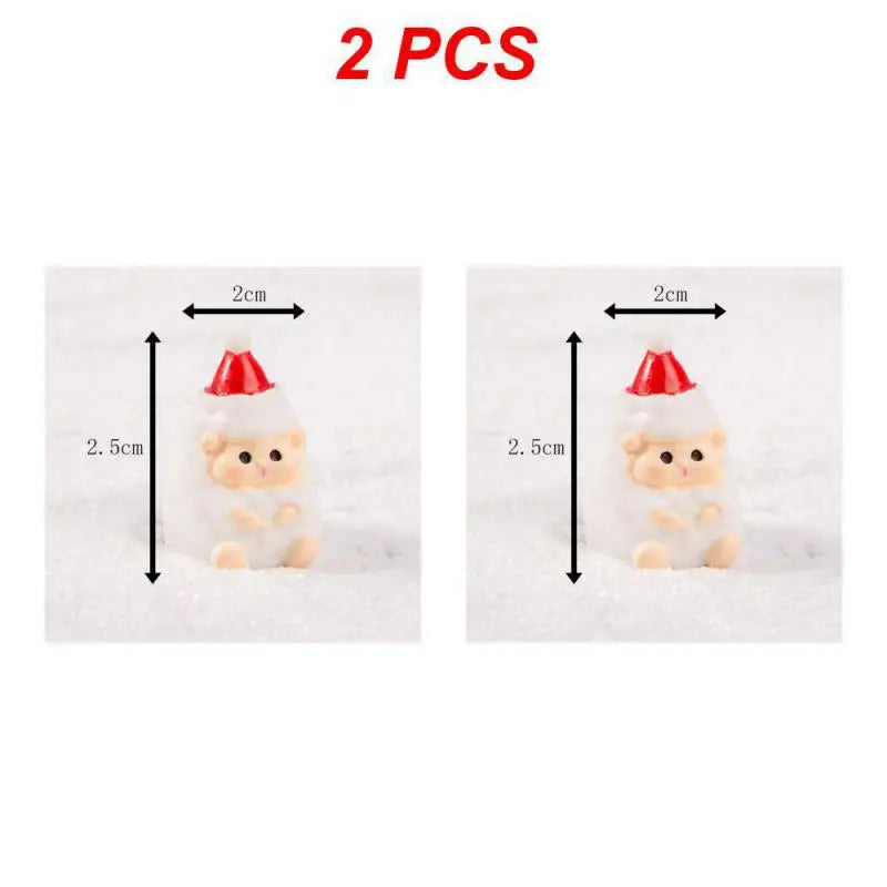 Charming Christmas Resin Santa & Elk Ornaments - Image 9