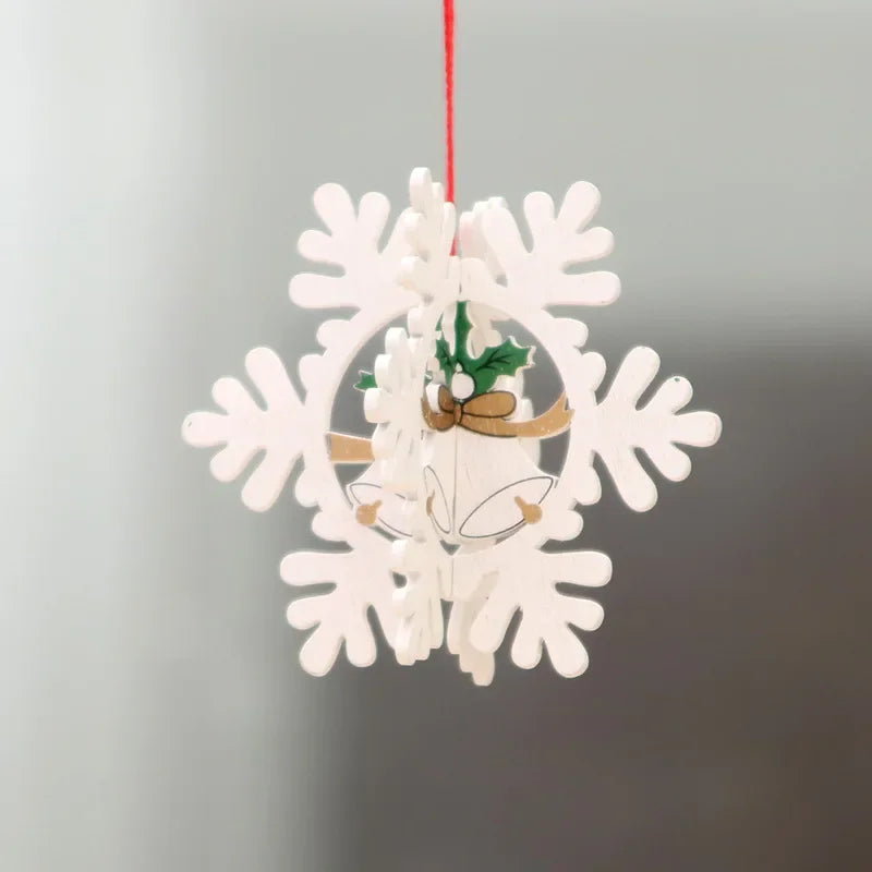 Charming Wooden Gnome Christmas Ornament Decoration - Image 20
