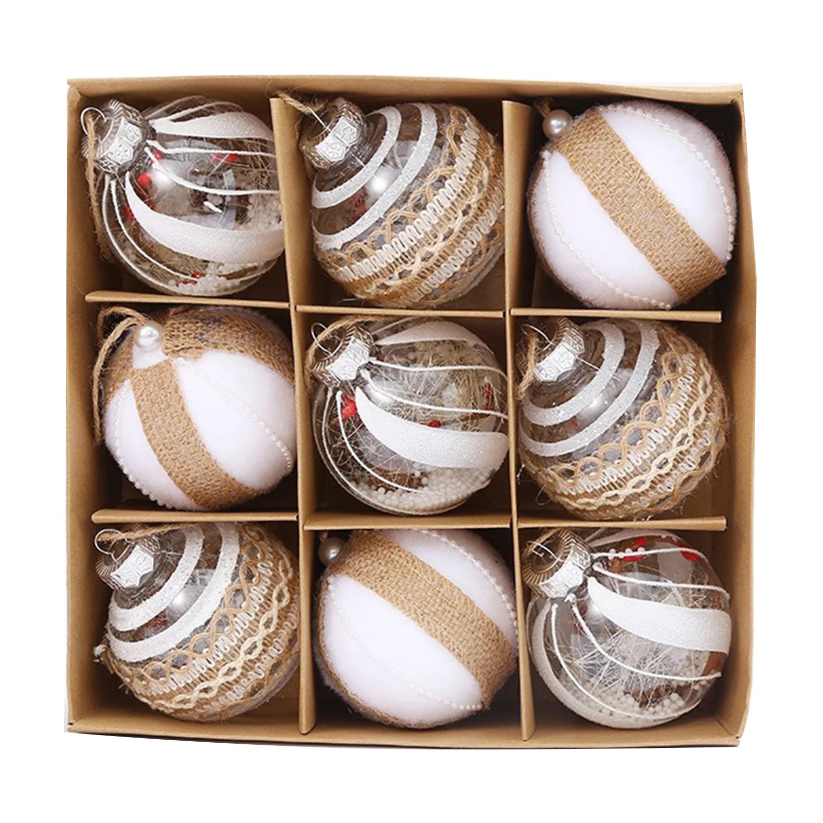 Elegant Rose Gold Christmas Ball Ornaments - 9 Pack - Image 13