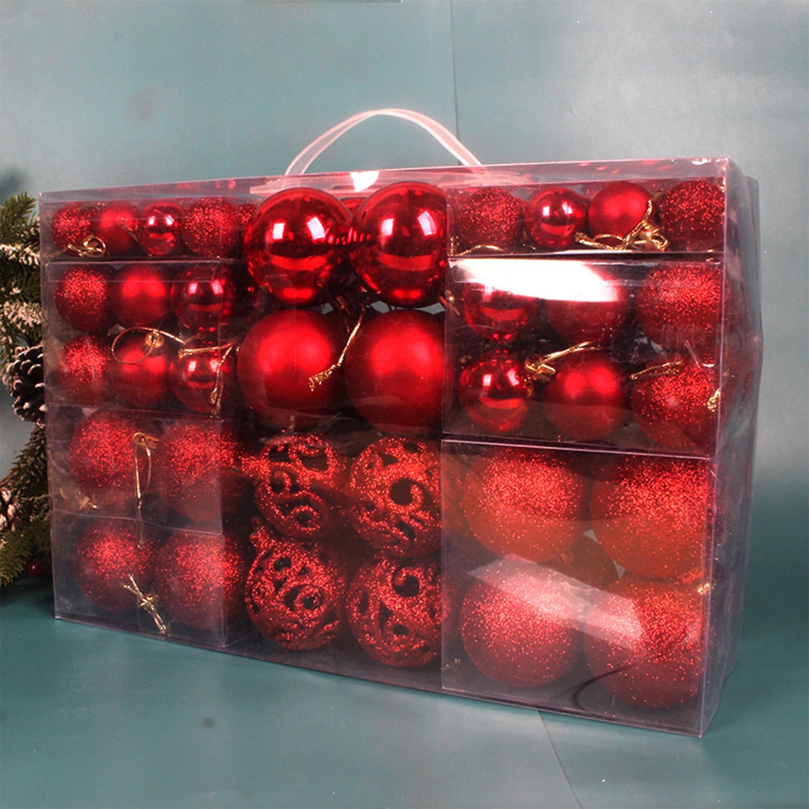 100 Shatterproof Christmas Ball Ornaments - Festive Decor - Image 3