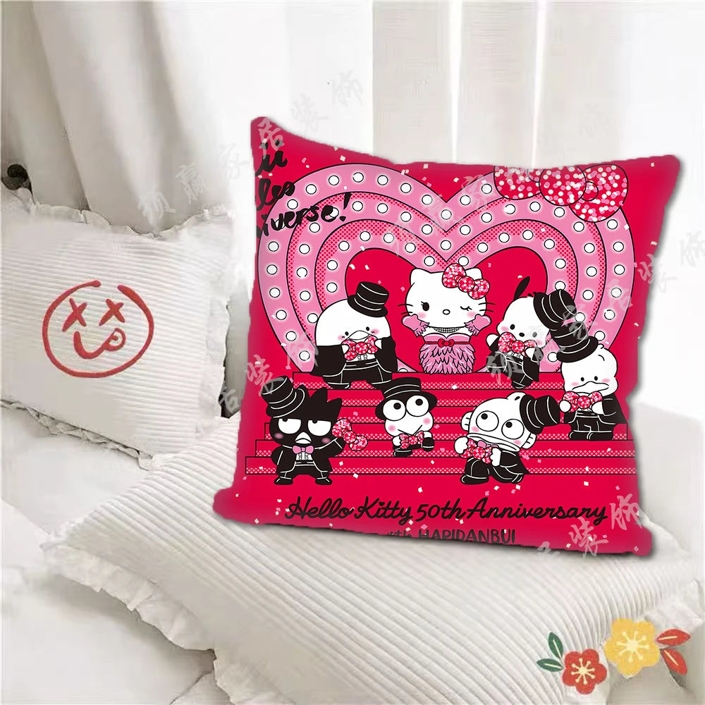 Festive Hello Kitty Pillow Cover for Christmas Cheer - Image 8