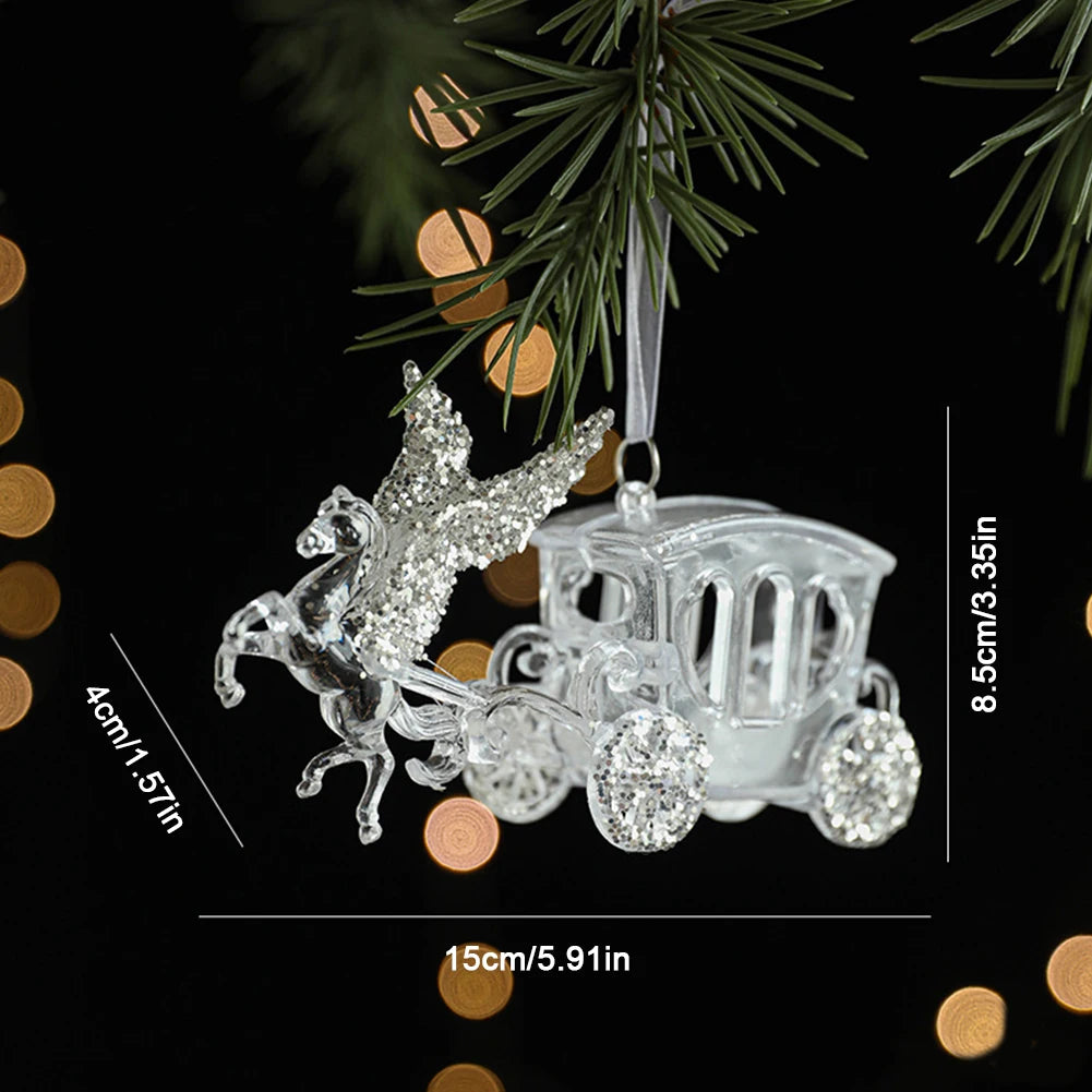 Colorful Snowflake Acrylic Pendant for Christmas Decor - Image 10