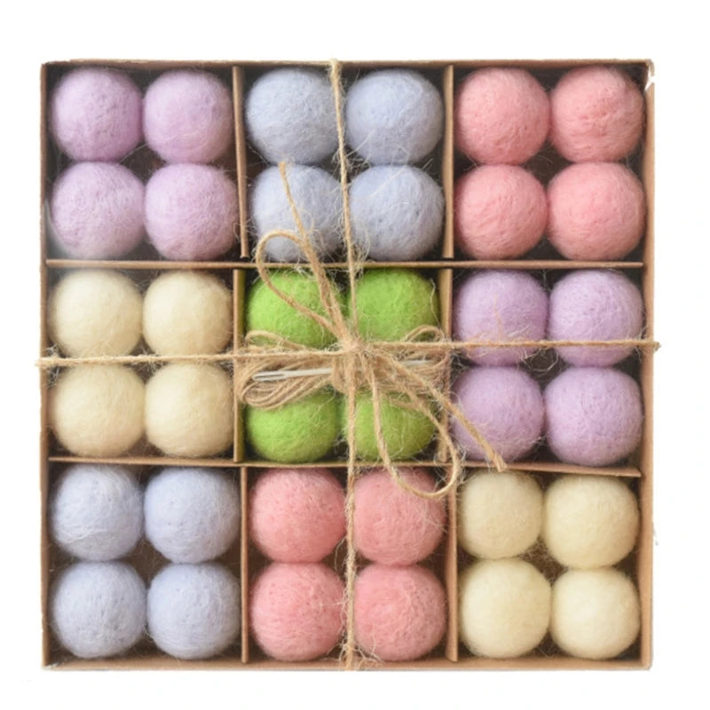 36 Wool Christmas Balls for Festive Tree Decor - Image 5