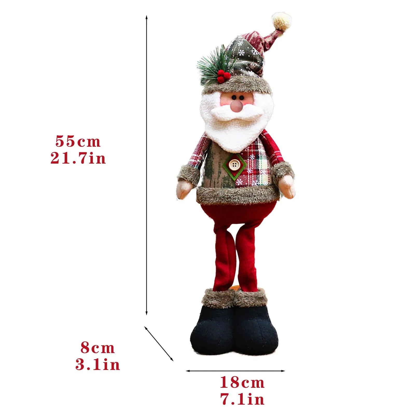 Festive Christmas Dolls: Reindeer, Snowman & Santa - Image 25