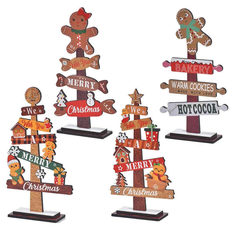 Santa Claus Wooden Christmas Tree Ornament - Image 10