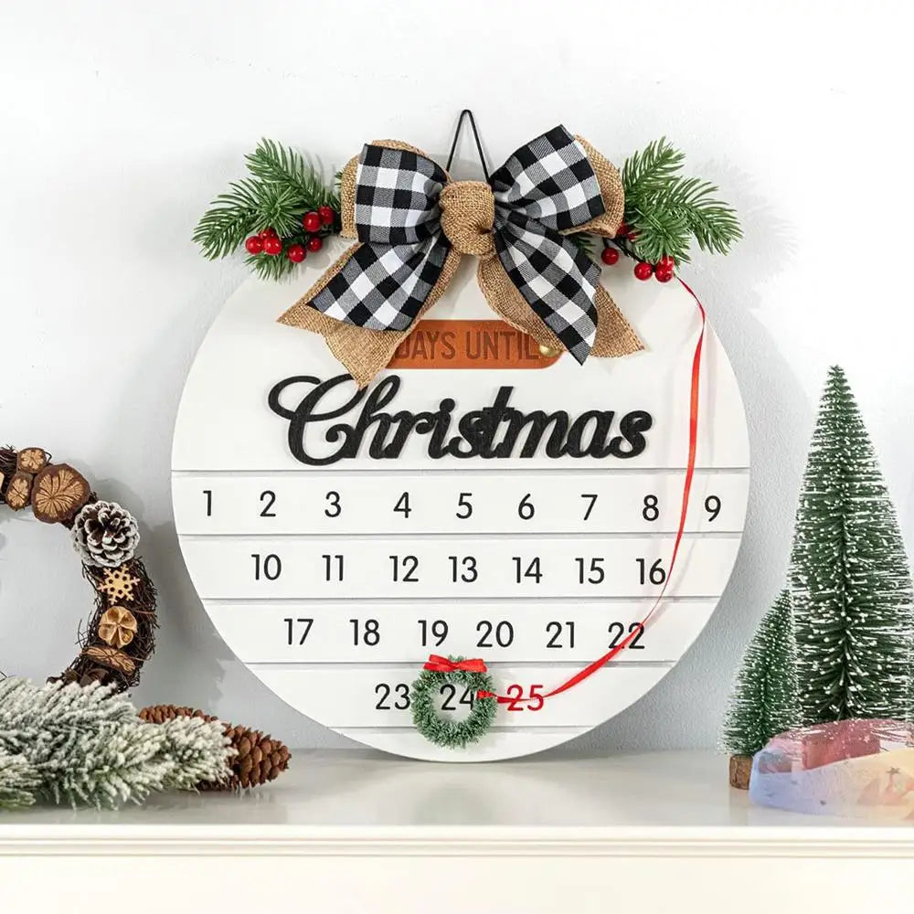 Charming Merry Christmas Wooden Door Hanging Sign - Image 10