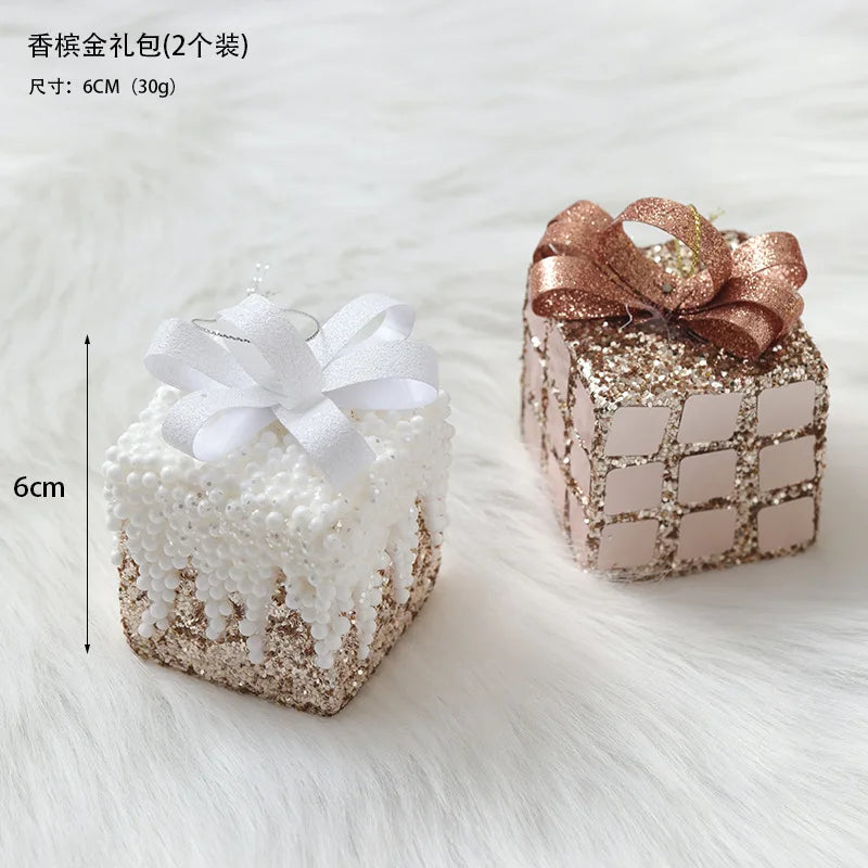 Elegant Champagne Bauble Ornaments for Christmas Decor - Image 63
