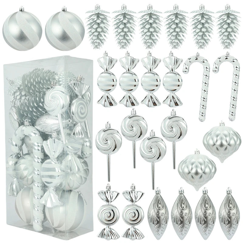 Colorful 26-Piece Special-Shaped Christmas Ornaments - Image 9