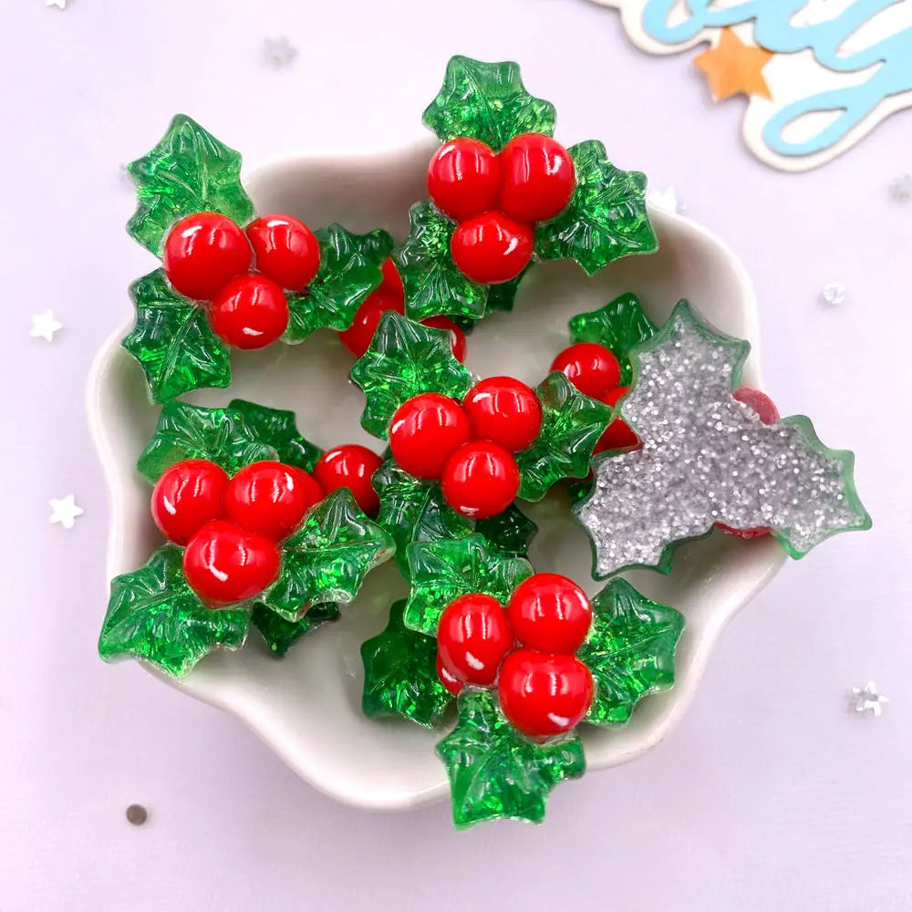 Festive Resin Christmas Figurines Set - 8PCS - Image 7