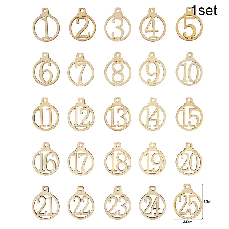 Festive Countdown Advent Calendar Bags & Tags - Image 19