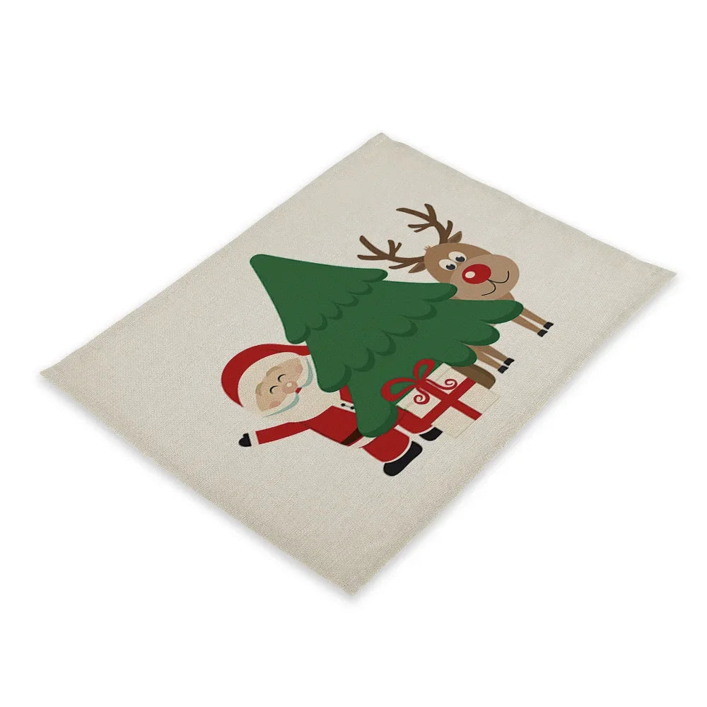 Charming Elk Xmas Placemat for Holiday Cheer - Image 6