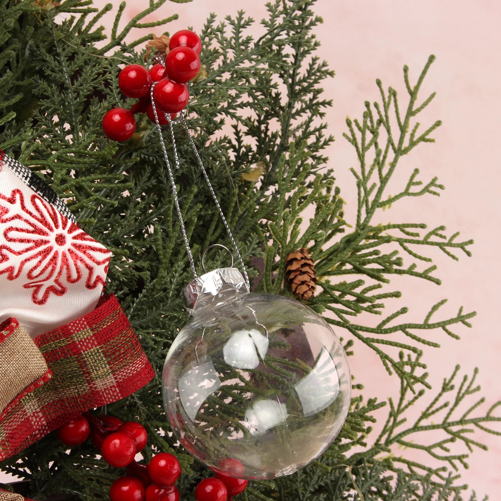 Clear Fillable Christmas Ball Ornament for Decor - Image 19
