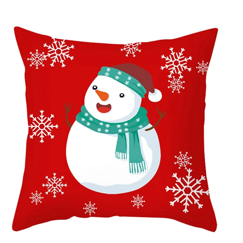 Festive Red Merry Christmas Cushion Cover - Image 16