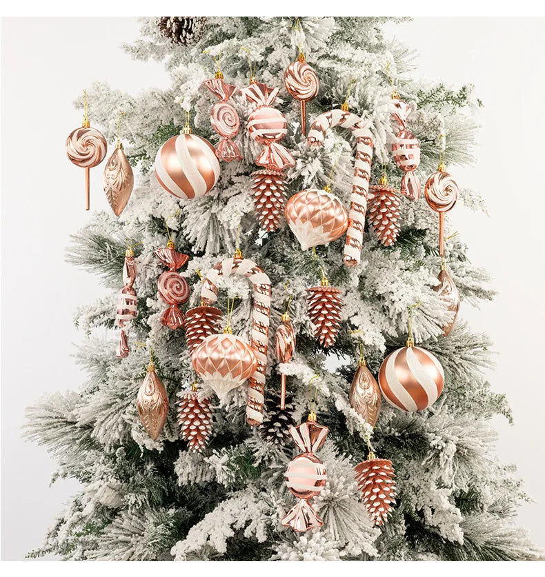 Colorful 26-Piece Special-Shaped Christmas Ornaments - Image 39