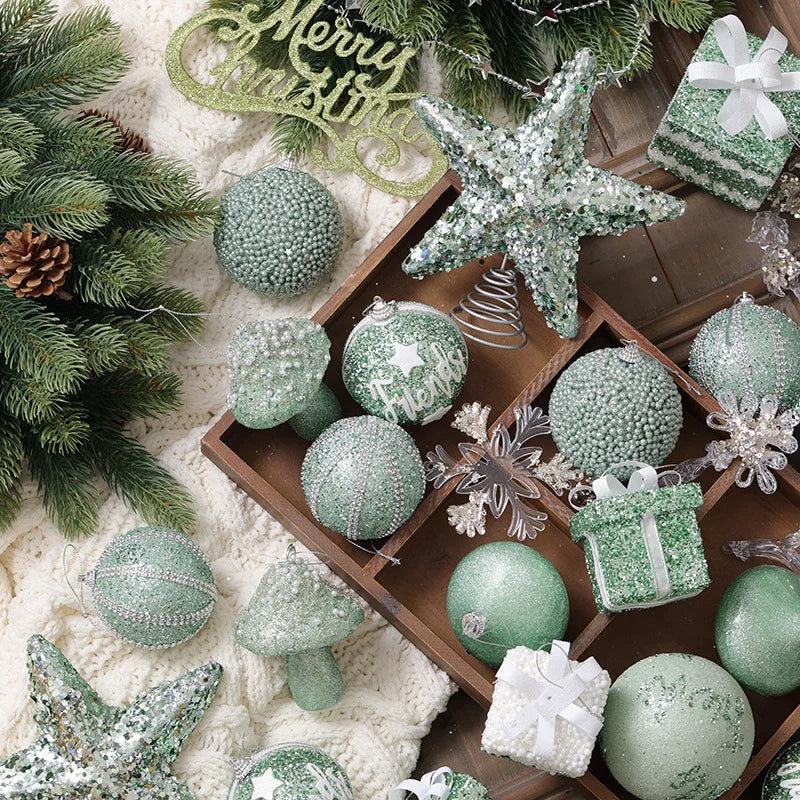 Elegant Champagne Bauble Ornaments for Christmas Decor - Image 41