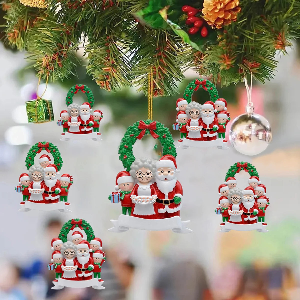 Personalized Resin Santa Claus Tree Ornament - Image 11
