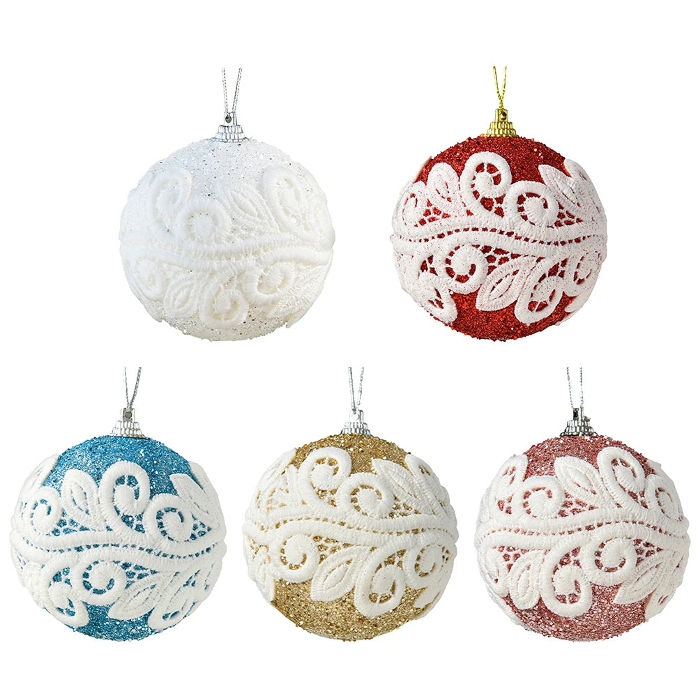 Charming 8cm Christmas Tree Ball Ornaments - Image 18