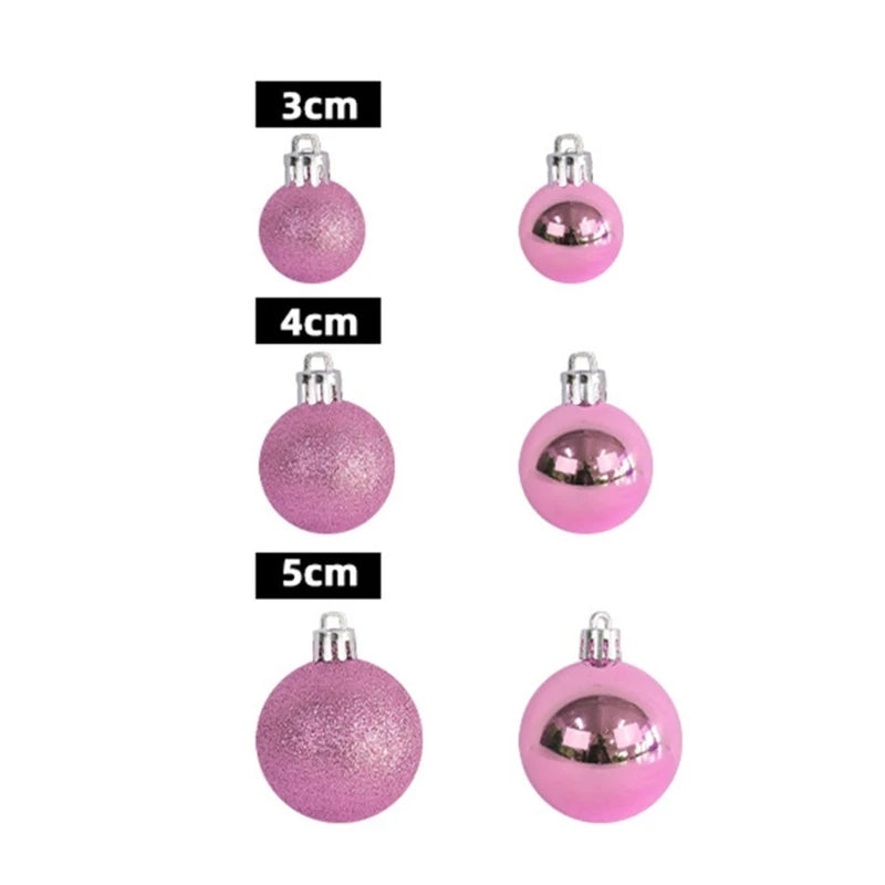 Versatile Shatterproof Christmas Ball Ornament Set - Image 16