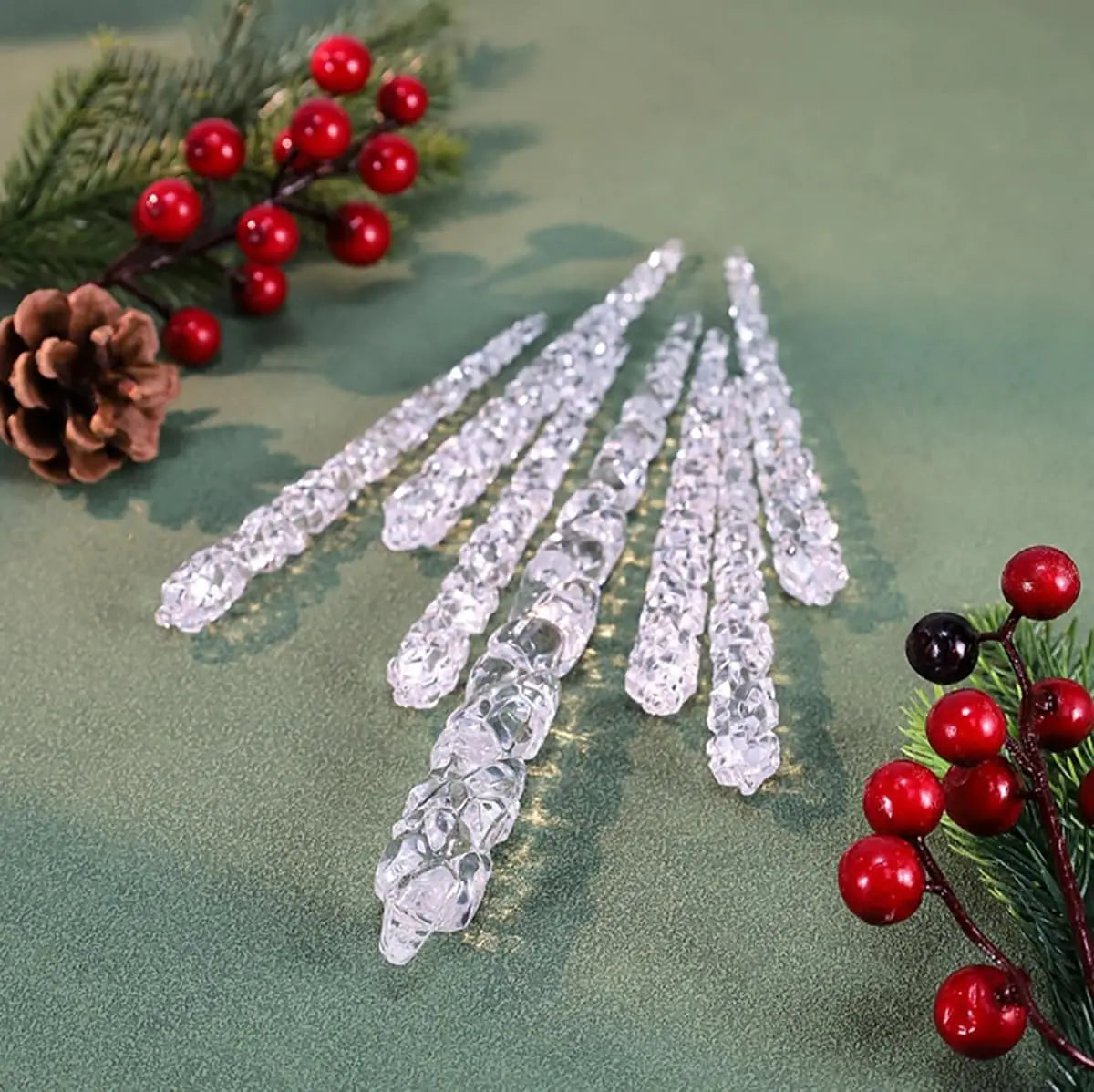 Charming Clear Acrylic Snowflake Icicle Ornaments - Image 10