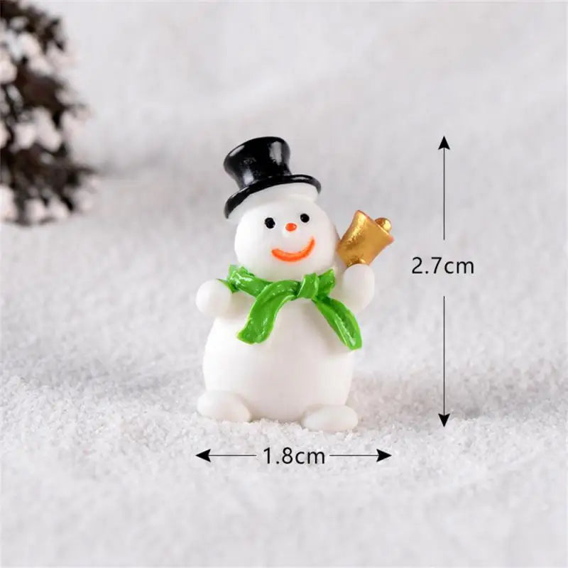 Festive Mini Resin Santa, Snowman & Elk Ornaments - Image 32