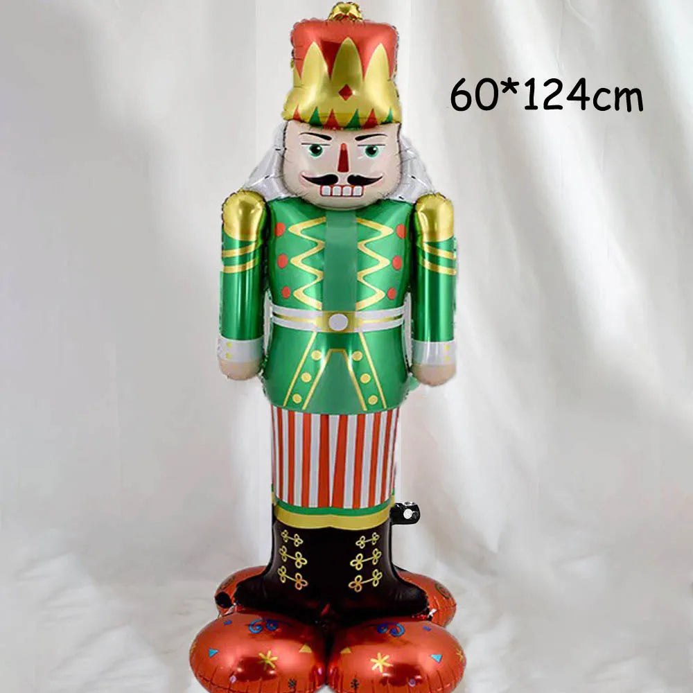 Festive Large Christmas Nutcracker & Snowman Balloons - Image 41