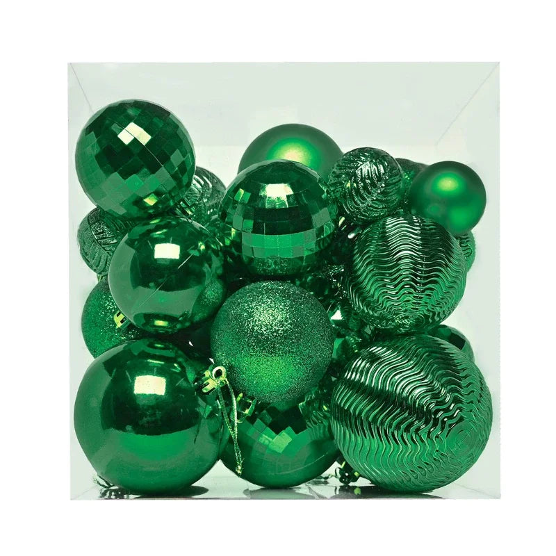 36pcs Unique Matte Christmas Tree Ornaments