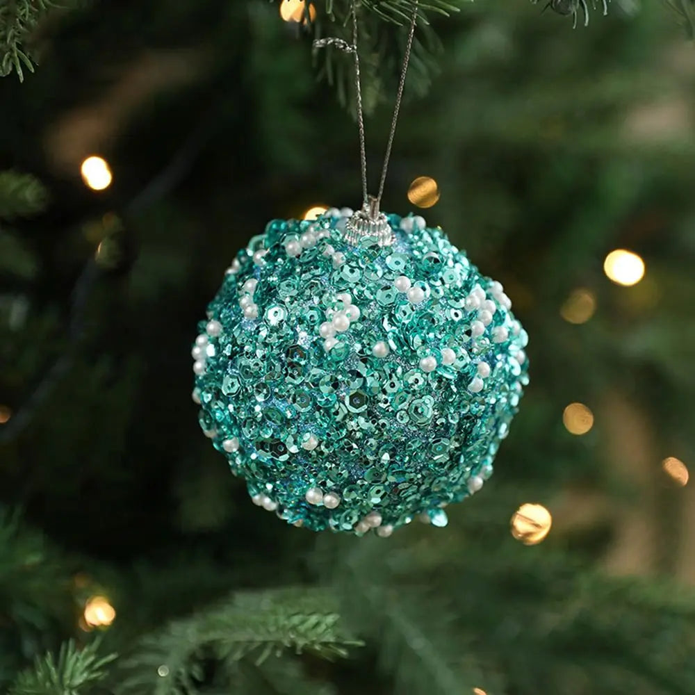 Elegant Shatterproof Foam Sequin Christmas Ornaments