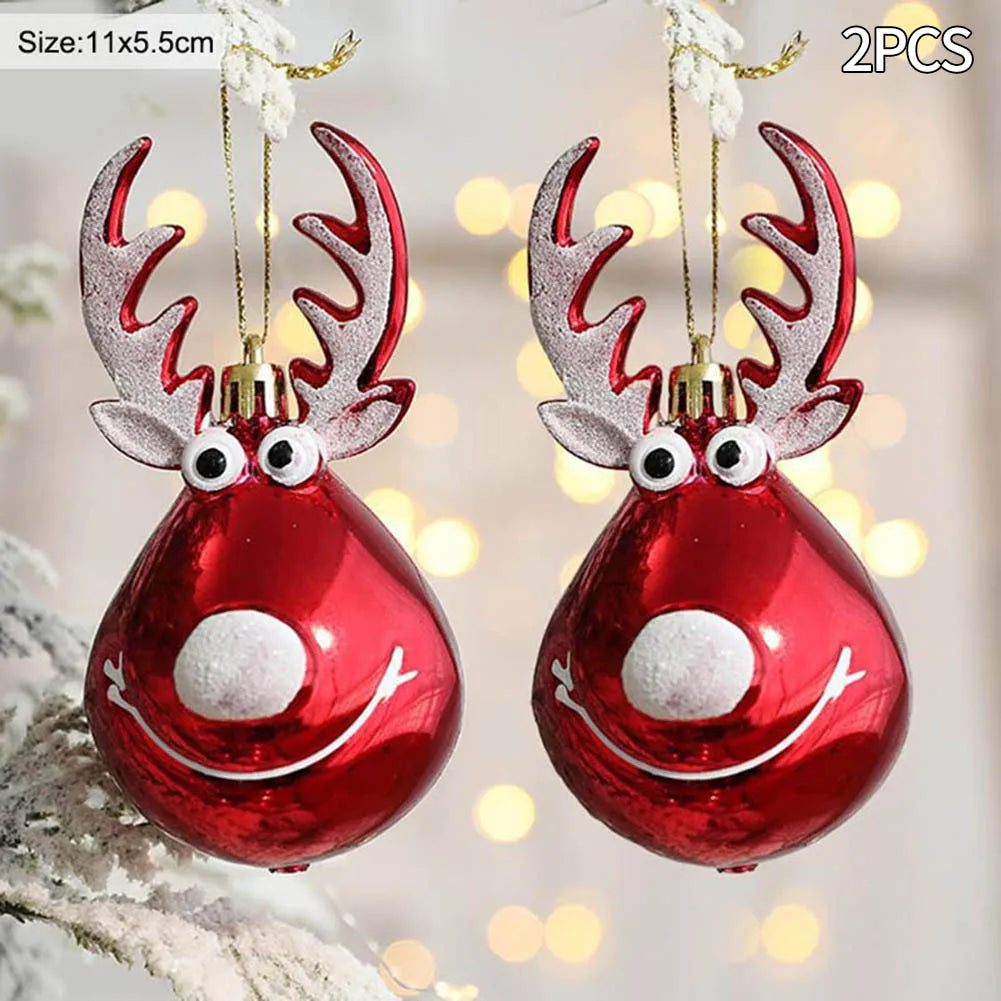 Charming Elk Christmas Baubles for Tree Decor - Image 9