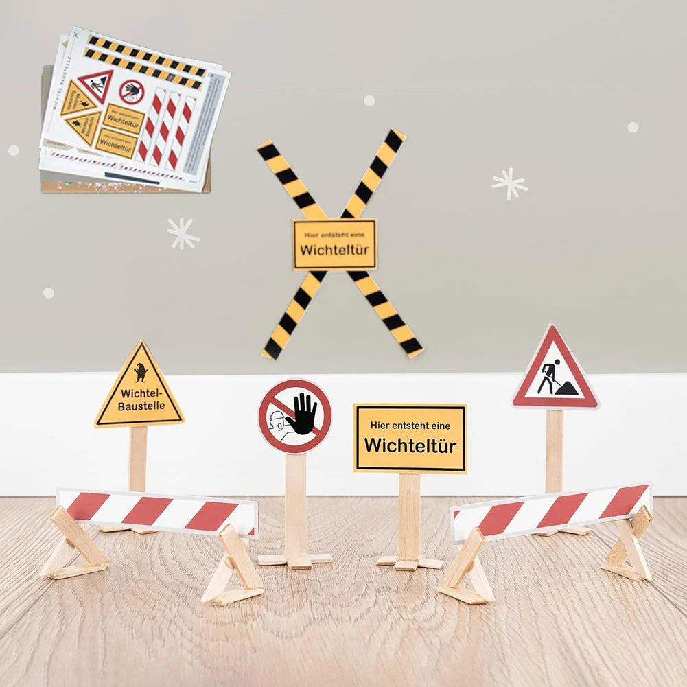 Charming Mini Christmas Door Set with Gnomes - Image 34