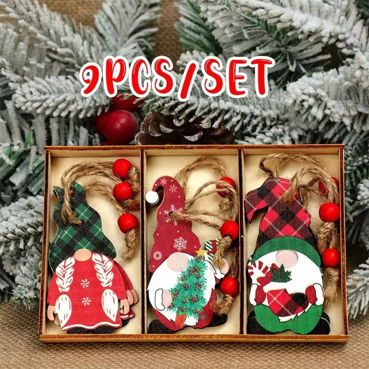 Charming Wooden Gnome Ornaments for Christmas Cheer - Image 5