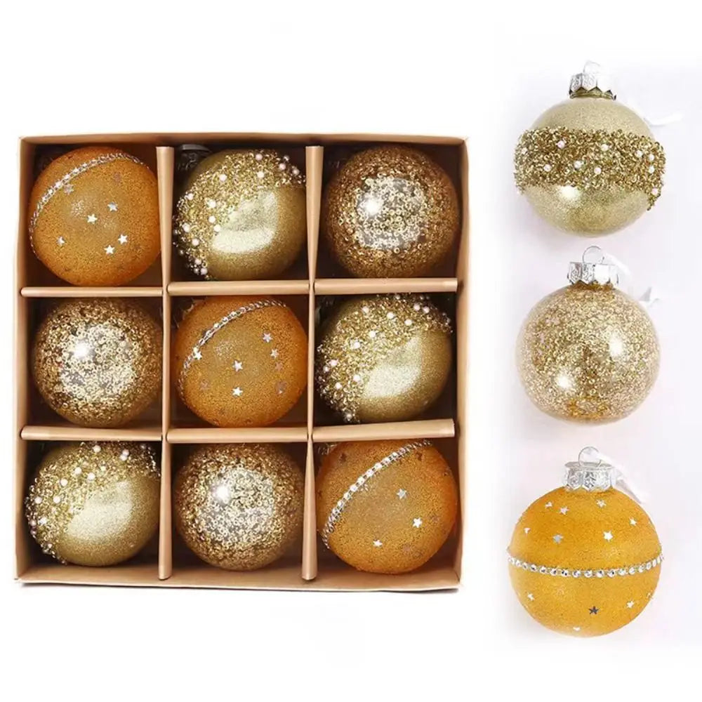 9PC Shatterproof Christmas Balls - Festive Tree Ornaments - Image 9