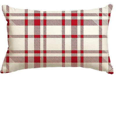 Festive Red Snowflake Pillow Cover for Christmas - Image 2
