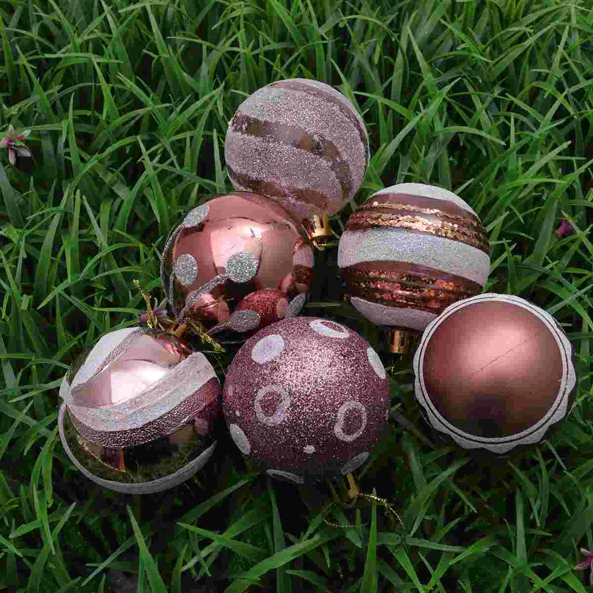 24-Piece Golden Christmas Ball Ornaments Set - Image 5