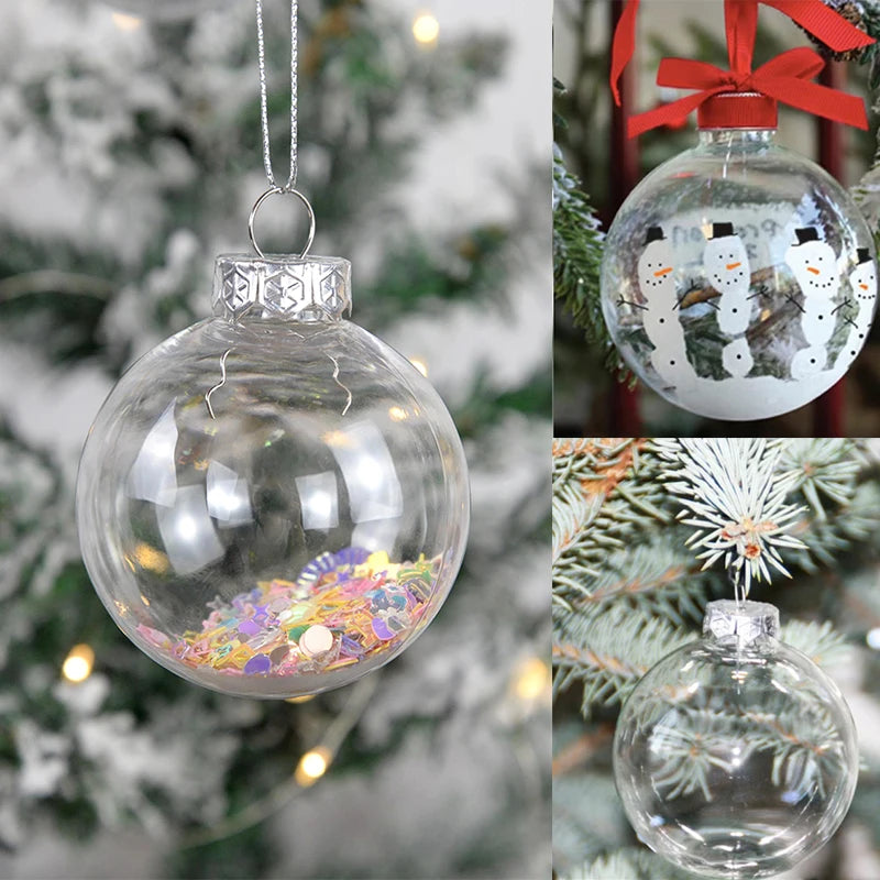 Fillable Christmas Ball Ornaments - Set of 6 - Image 12