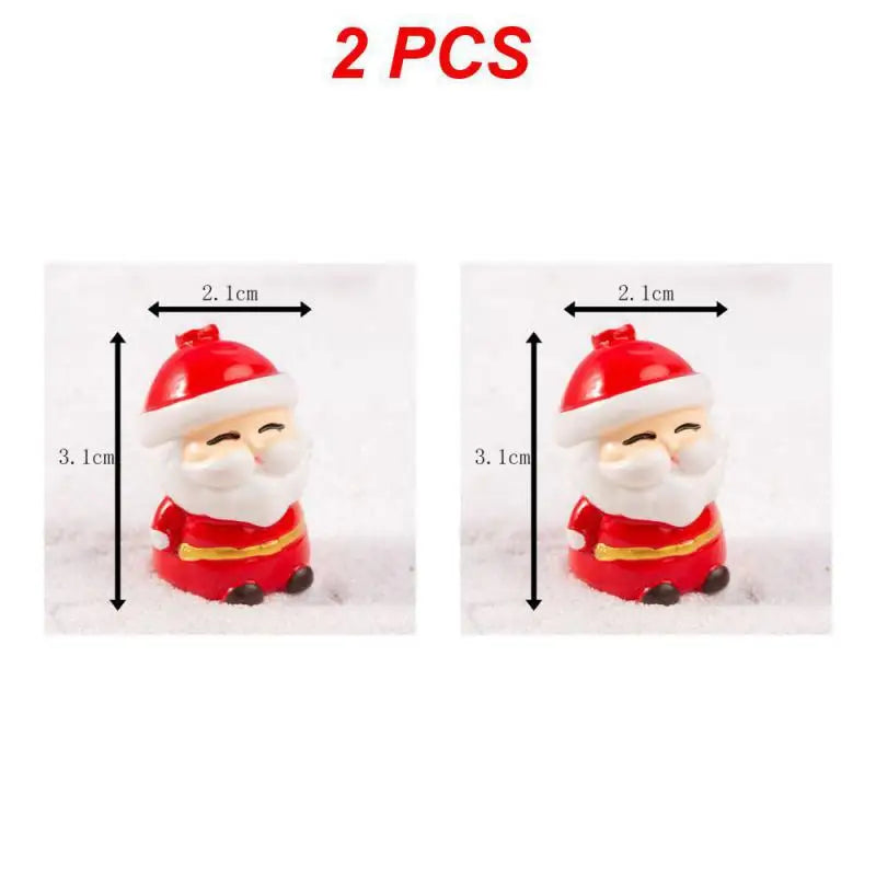 Charming Christmas Resin Santa & Elk Ornaments - Image 5